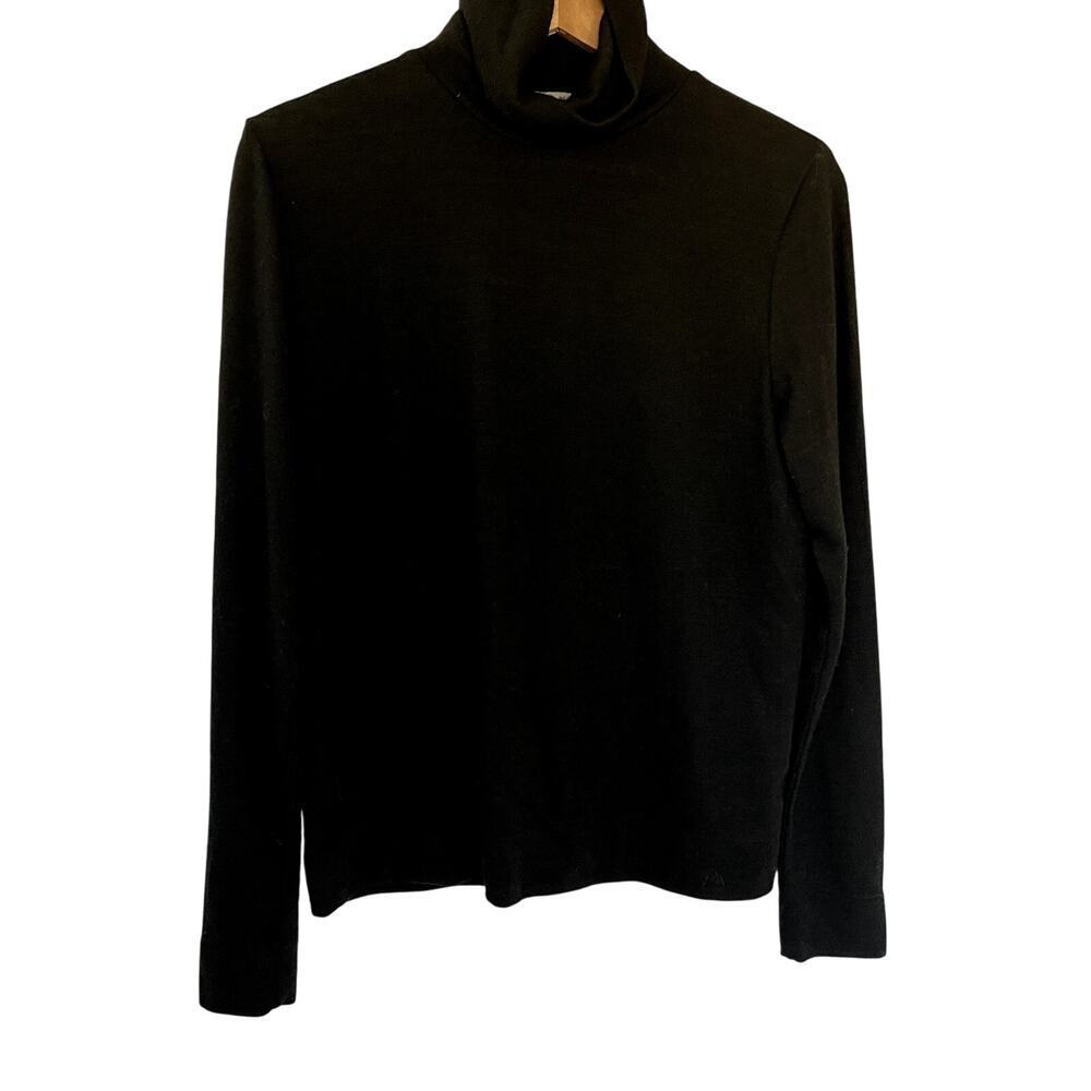 Alpine Design black turtleneck knit sweater casual women's size‎ medium warm